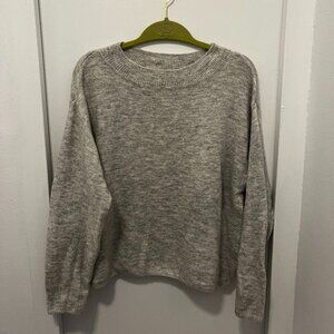 Light Grey Soft Oversized Slouchy Sweater